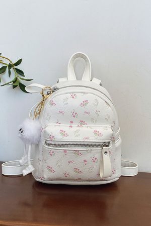 Floral Print Backpack for Women - 2025 High-End Travel & Hiking Bag, Niche Design, Fashionable Leisure Style