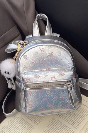 Floral Print Backpack for Women - 2025 High-End Travel & Hiking Bag, Niche Design, Fashionable Leisure Style