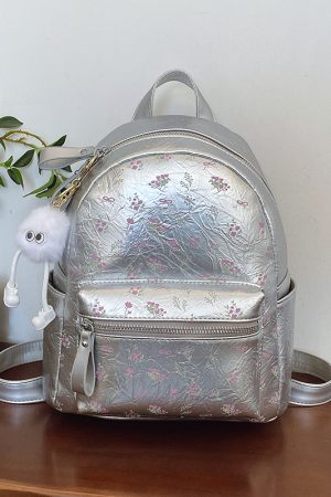 Floral Print Backpack for Women - 2025 High-End Travel & Hiking Bag, Niche Design, Fashionable Leisure Style