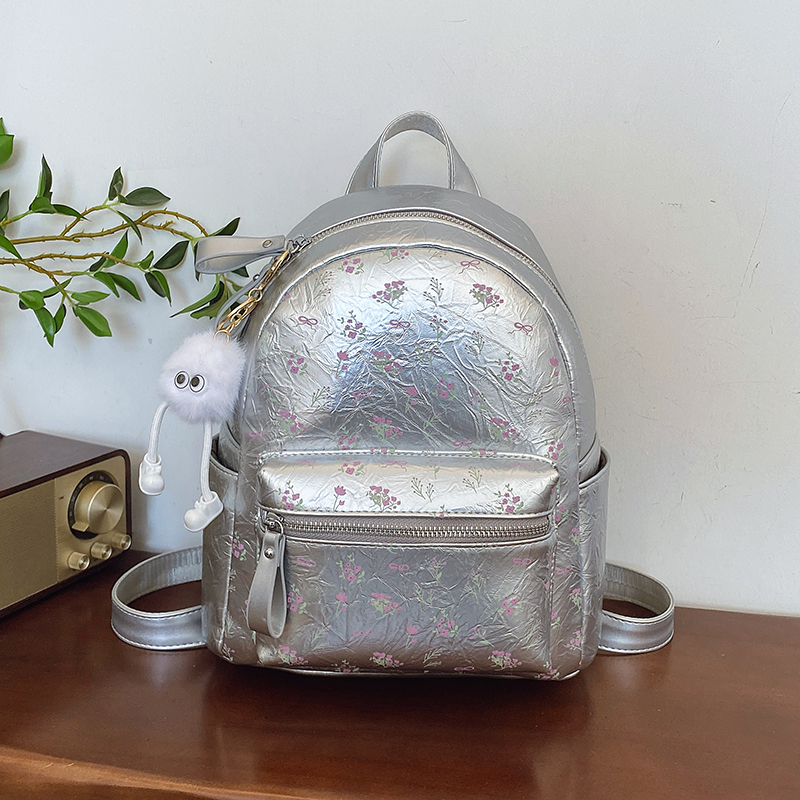 Floral Print Backpack for Women - 2025 High-End Travel & Hiking Bag, Niche Design, Fashionable Leisure Style Floral Print Backpack for Women - 2025 High-End Travel & Hiking Bag, Niche Design, Fashionable Leisure Style