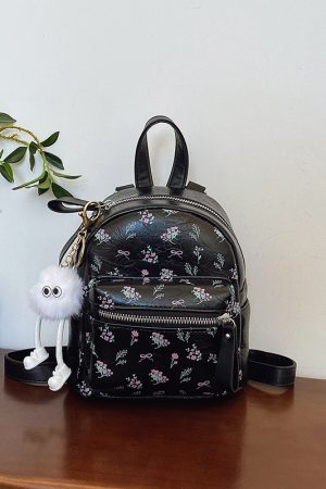 Floral Print Backpack for Women - 2025 High-End Travel & Hiking Bag, Niche Design, Fashionable Leisure Style