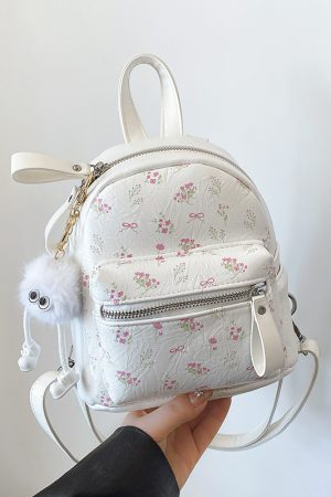 Floral Print Backpack for Women - 2025 High-End Travel & Hiking Bag, Niche Design, Fashionable Leisure Style