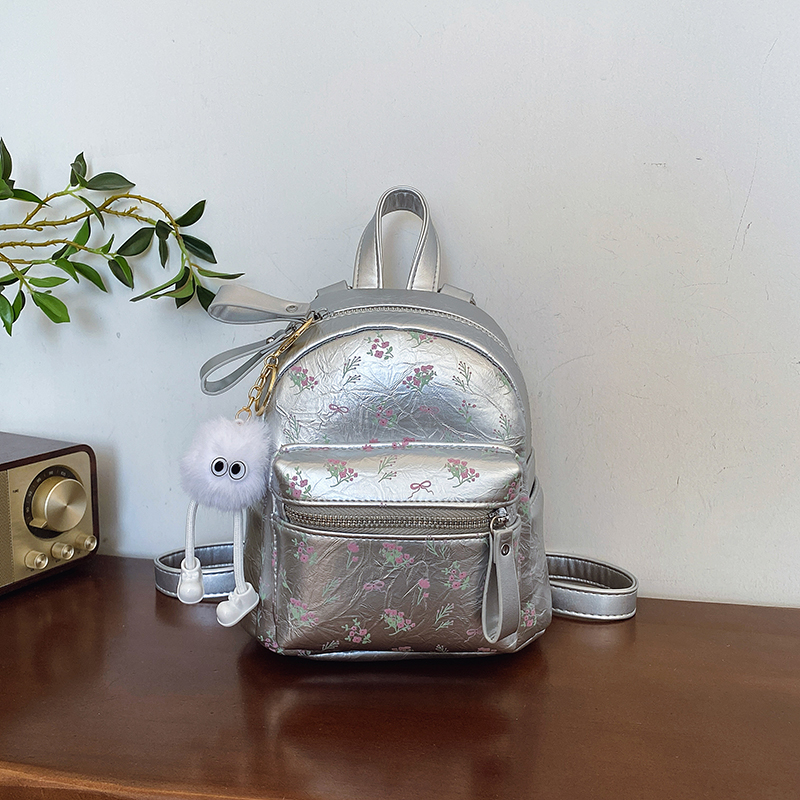 Floral Print Backpack for Women - 2025 High-End Travel & Hiking Bag, Niche Design, Fashionable Leisure Style Floral Print Backpack for Women - 2025 High-End Travel & Hiking Bag, Niche Design, Fashionable Leisure Style