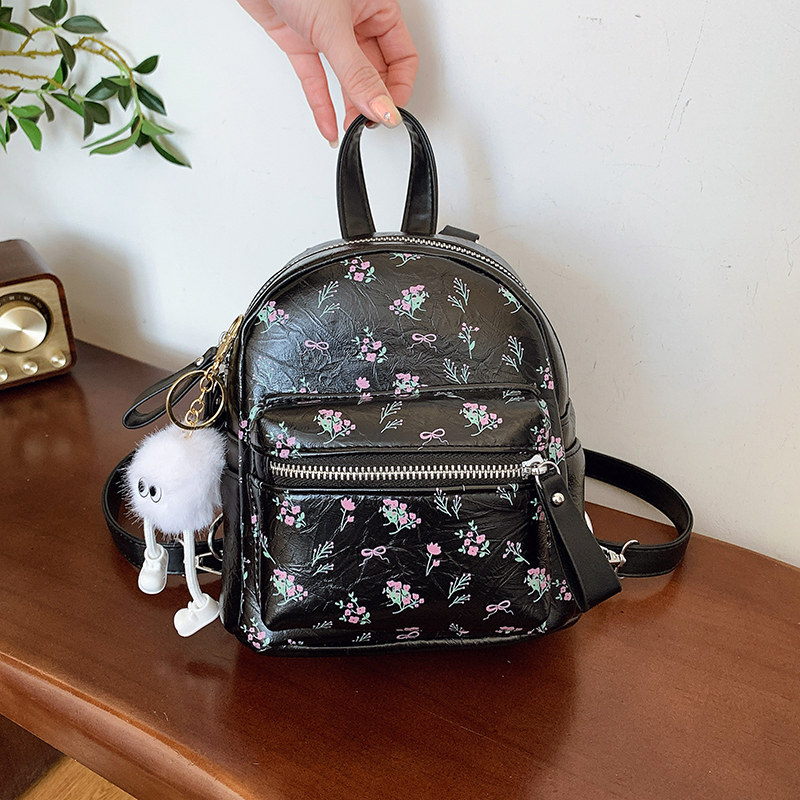 Floral Print Backpack for Women - 2025 High-End Travel & Hiking Bag, Niche Design, Fashionable Leisure Style Floral Print Backpack for Women - 2025 High-End Travel & Hiking Bag, Niche Design, Fashionable Leisure Style