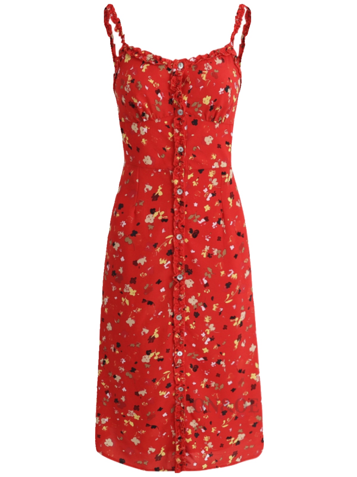 Floral Red Long Dress for Women - French-Style Summer Vacation Dress 2025, Celebrity-Inspired, Perfect for 90s and Y2K Fashion Floral Red Long Dress for Women - French-Style Summer Vacation Dress 2025, Celebrity-Inspired, Perfect for 90s and Y2K Fashion