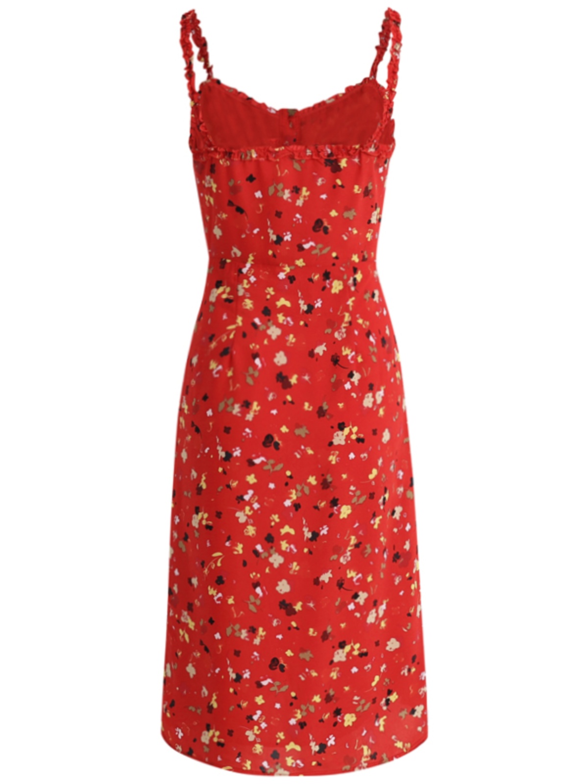 Floral Red Long Dress for Women - French-Style Summer Vacation Dress 2025, Celebrity-Inspired, Perfect for 90s and Y2K Fashion Floral Red Long Dress for Women - French-Style Summer Vacation Dress 2025, Celebrity-Inspired, Perfect for 90s and Y2K Fashion