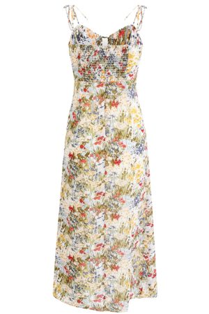 Floral Sleeveless Long Dress for Women - French Style 2025 Summer Slim Fit Vacation Trend