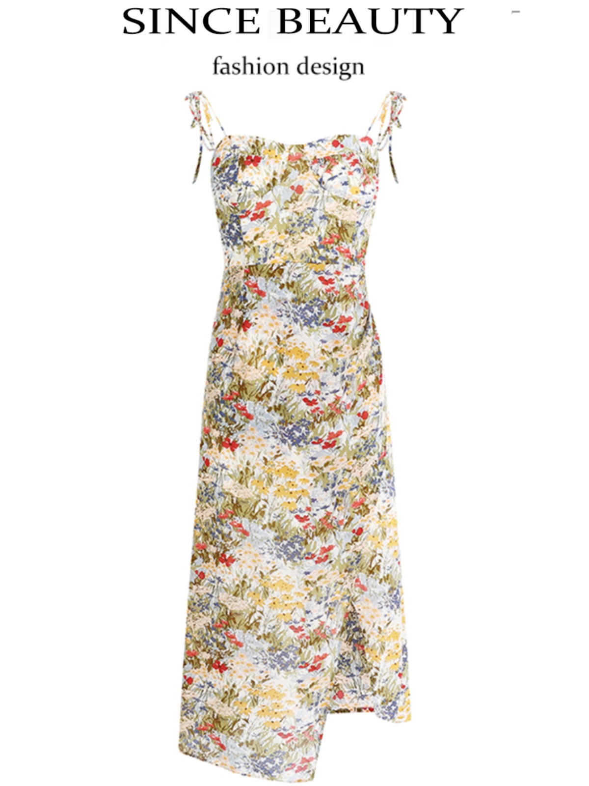 Floral Sleeveless Long Dress for Women - French Style 2025 Summer Slim Fit Vacation Trend Floral Sleeveless Long Dress for Women - French Style 2025 Summer Slim Fit Vacation Trend