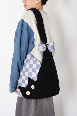 Fluffy Cat Shoulder Bag - Large Capacity Furry Crossbody Purse - Cute Niche Style for Cat Lovers