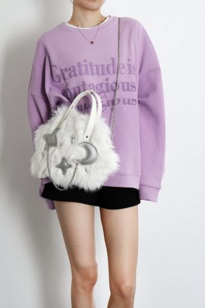 Fluffy Cloud Bag for Women - Niche High-End Long-Haired Handbag & Crossbody Bag for Autumn/Winter 2023, Cute and Stylish