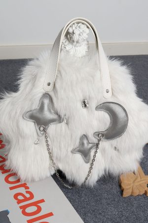Fluffy Cloud Bag for Women - Niche High-End Long-Haired Handbag & Crossbody Bag for Autumn/Winter 2023, Cute and Stylish