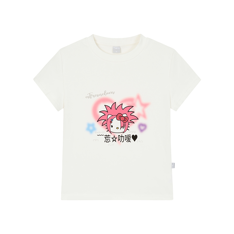 Forget Love Y2K Cartoon Graphic Slim-Fit White T-Shirt for Women - Casual Short Sleeve Tee Forget Love Y2K Cartoon Graphic Slim-Fit White T-Shirt for Women - Casual Short Sleeve Tee