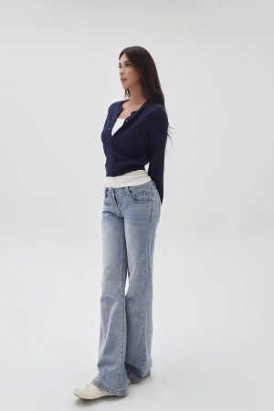 Four-Color Wool Silk Slim-Fit Short Cardigan Sweater - Chic Layering Piece for 90s Inspired Style