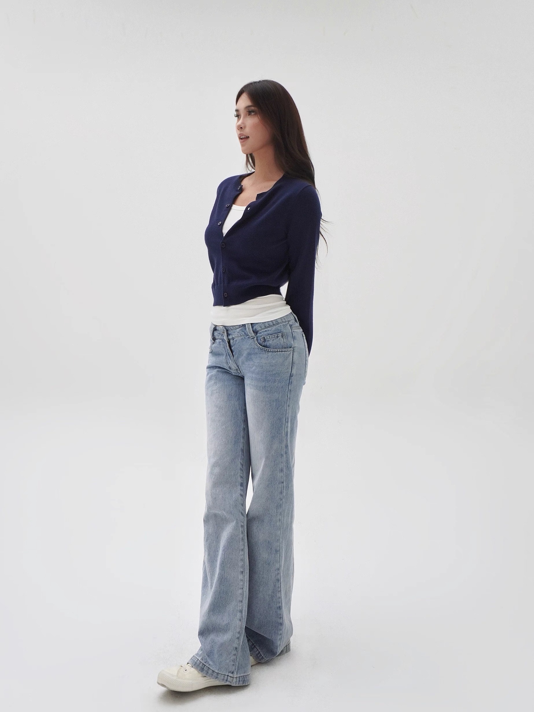 Four-Color Wool Silk Slim-Fit Short Cardigan Sweater - Chic Layering Piece for 90s Inspired Style Four-Color Wool Silk Slim-Fit Short Cardigan Sweater - Chic Layering Piece for 90s Inspired Style