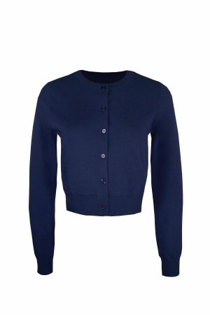 Four-Color Wool Silk Slim-Fit Short Cardigan Sweater - Chic Layering Piece for 90s Inspired Style