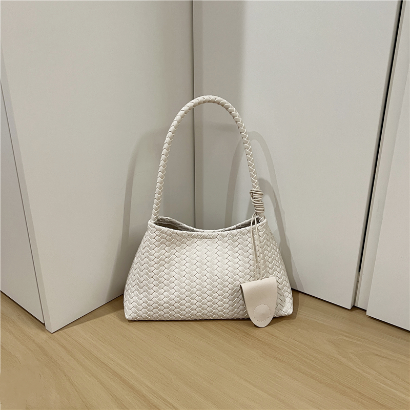 French Niche High-End Woven Handheld Shoulder Baguette Bag - Small Dirty Cabinet 2025 Fashion Underarm Bag French Niche High-End Woven Handheld Shoulder Baguette Bag - Small Dirty Cabinet 2025 Fashion Underarm Bag