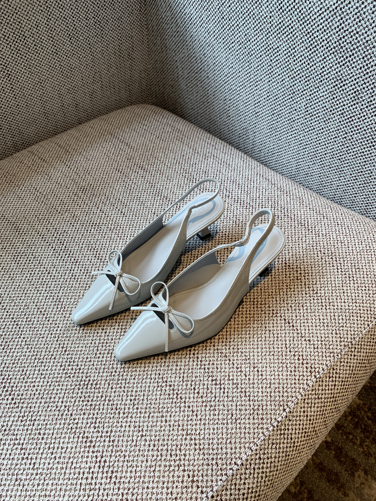 French Pointed Toe Bow Tie Open-Back Sandals for Women - Summer 2025 Thin High Heels, Chic and Elegant Footwear French Pointed Toe Bow Tie Open-Back Sandals for Women - Summer 2025 Thin High Heels, Chic and Elegant Footwear