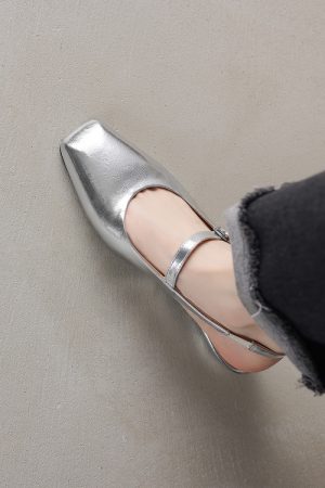 French Square Toe One-Strap Open-Toe Sandals for Women - Versatile High Heels Trend, Fashionable Italian Style