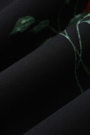 French Style Black Short Dress for Women - 2025 Summer Vacation Look, Inspired by Yang Caiyu, Trendy and Chic