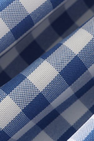 French-Style Checkered Backless Camisole with Bow - Slim Fit Women's Top for a Chic Summer Look