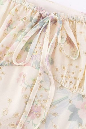 French-Style Embroidered Floral Dress for Women, High-End Quality Long Summer Dress 2025, Elegant Vintage Vibes