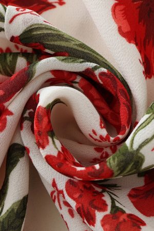 French-Style Floral Vacation Short Dress 2025 Summer Women's Petite Slim Fit Y2K Fashion