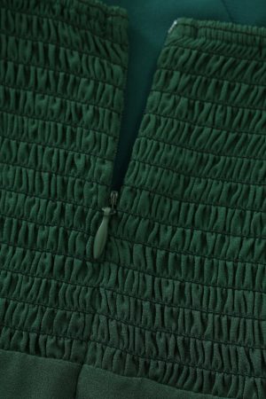 French Style Green Summer Dress 2025 with Side Slit and Spaghetti Straps - Women's Vacation Maxi Dress