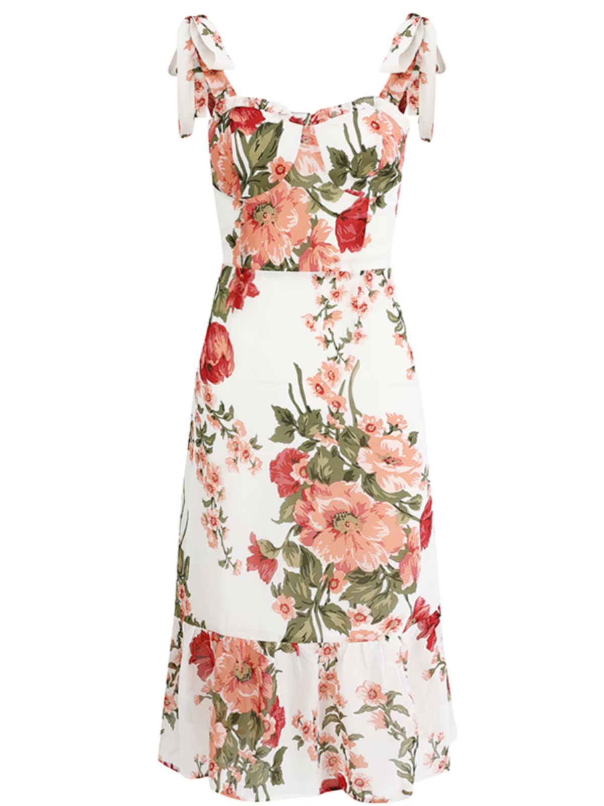 French-Style Long White Dress for Women - 2025 Summer Vacation Look, Yu Shuxin Inspired, Chic & Elegant Fashion Essential French-Style Long White Dress for Women - 2025 Summer Vacation Look, Yu Shuxin Inspired, Chic & Elegant Fashion Essential