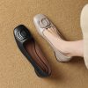 French-style Mary Jane Loafers for Women - Elegant Evening Flats with Shallow Mouth Design, Chic Italian Fashion