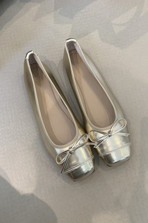 French-Style Sheepskin Ballet Flats for Women - Versatile Square Toe Shallow Mouth Shoes, Gentle Comfort, Classic Grandma Style