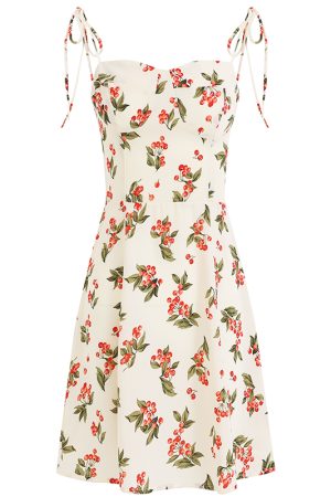 French Style Spaghetti Strap White Dress for Women - Petite Summer Vacation Dress 2025 - Slimming Design