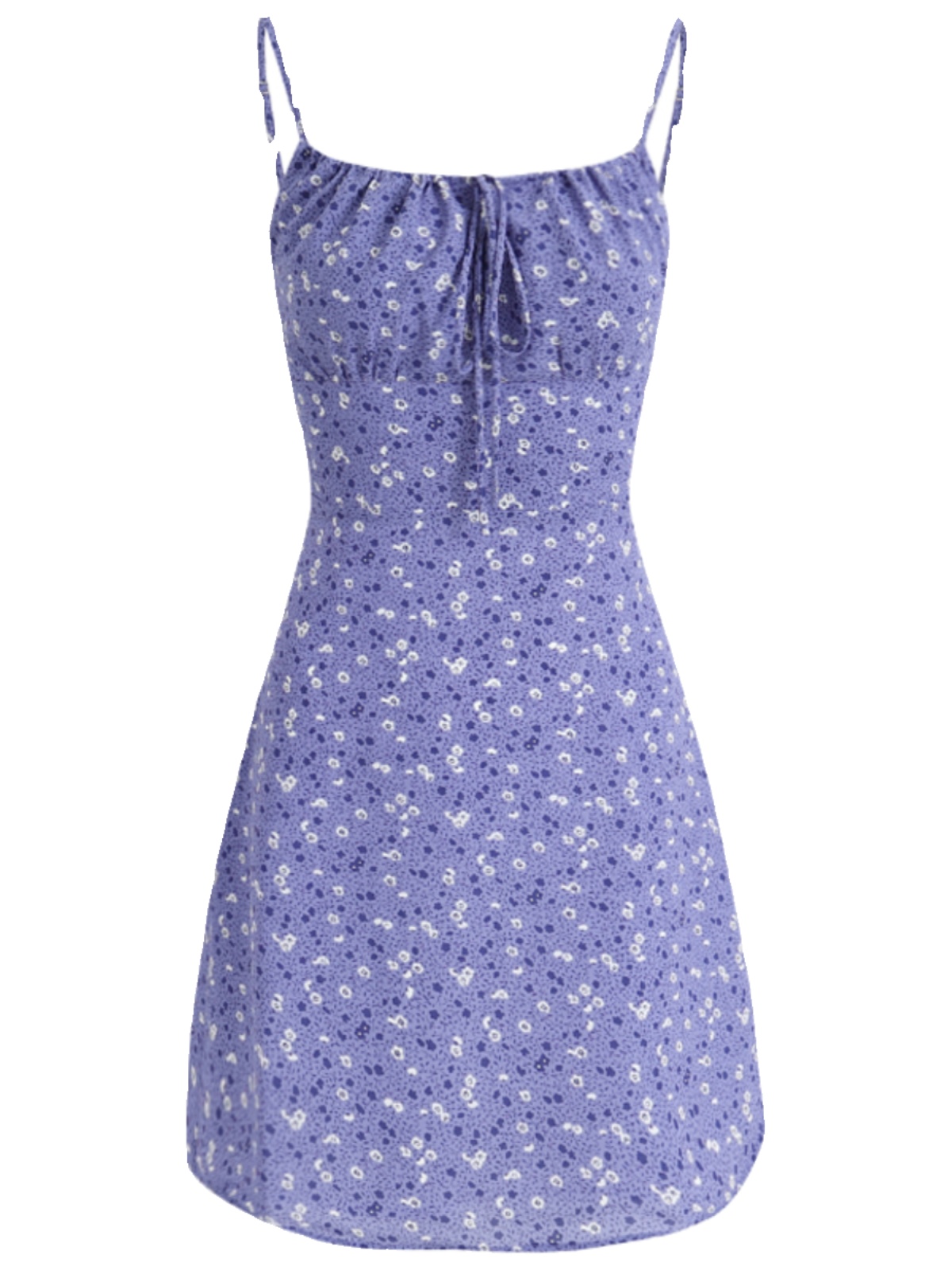 French Style Vacation Purple Spaghetti Strap Dress for Women - Petite Summer 2025 Fashion French Style Vacation Purple Spaghetti Strap Dress for Women - Petite Summer 2025 Fashion