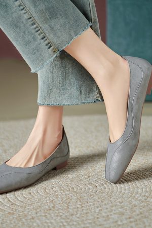 French Style Women's Genuine Leather Flat Shoes - Soft Bottom, Ultra-Comfortable, Non-Fatiguing Italian Design