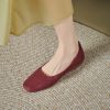 French Style Women's Genuine Leather Flat Shoes - Soft Bottom, Ultra-Comfortable, Non-Fatiguing Italian Design
