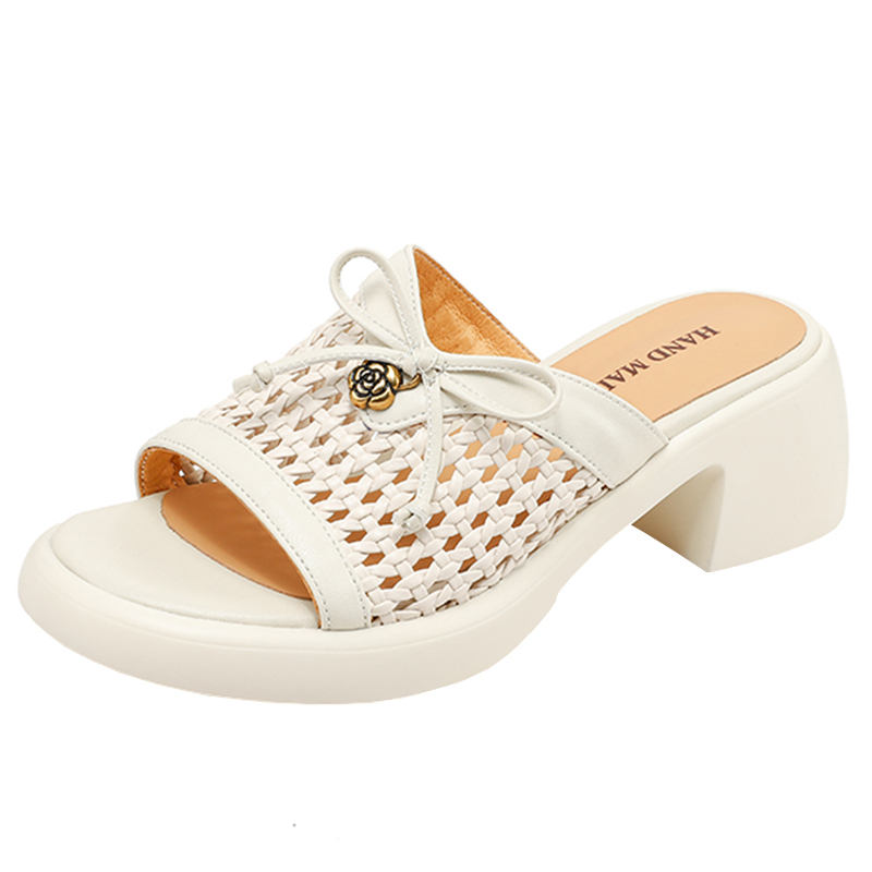 French Style Women's Thick-Soled Hollow Mesh High Heels - Comfortable Non-Fatigue Design, Perfect for Italian Corso Venezia Inspired Looks French Style Women's Thick-Soled Hollow Mesh High Heels - Comfortable Non-Fatigue Design, Perfect for Italian Corso Venezia Inspired Looks