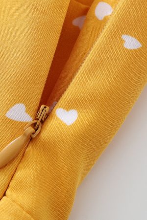 French Style Yellow Spaghetti Strap Dress for Women - Petite Summer Vacation Dress 2025