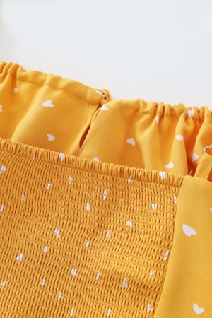 French Style Yellow Spaghetti Strap Dress for Women - Petite Summer Vacation Dress 2025