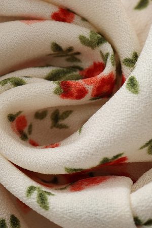 French Vintage Floral Spaghetti Strap Crop Top with Open Back - 2025 Summer Style, Boho Chic, Y2K Inspired