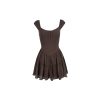 French Vintage Slim Fit Open Button Dress - Timeless Style with Elegant Detailing, Perfect for Chic Outfits and Special Occasions