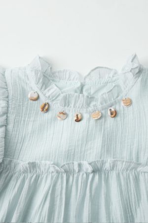 Fresh Blue Petite Princess Dress for Women - Sweet Age-Reducing Summer Style Cake Dress