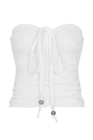 Fresh Floral Tie Low Waist Mid-Length Straight Skirt for Women - Beachy 90s Style Half Skirt