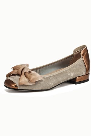 Genuine Leather Bow Low-Heeled Shallow Mouth Flats for Women - Summer Soft Sole Egg Roll Shoes Size 31-43, Trendy Comfort Footwear