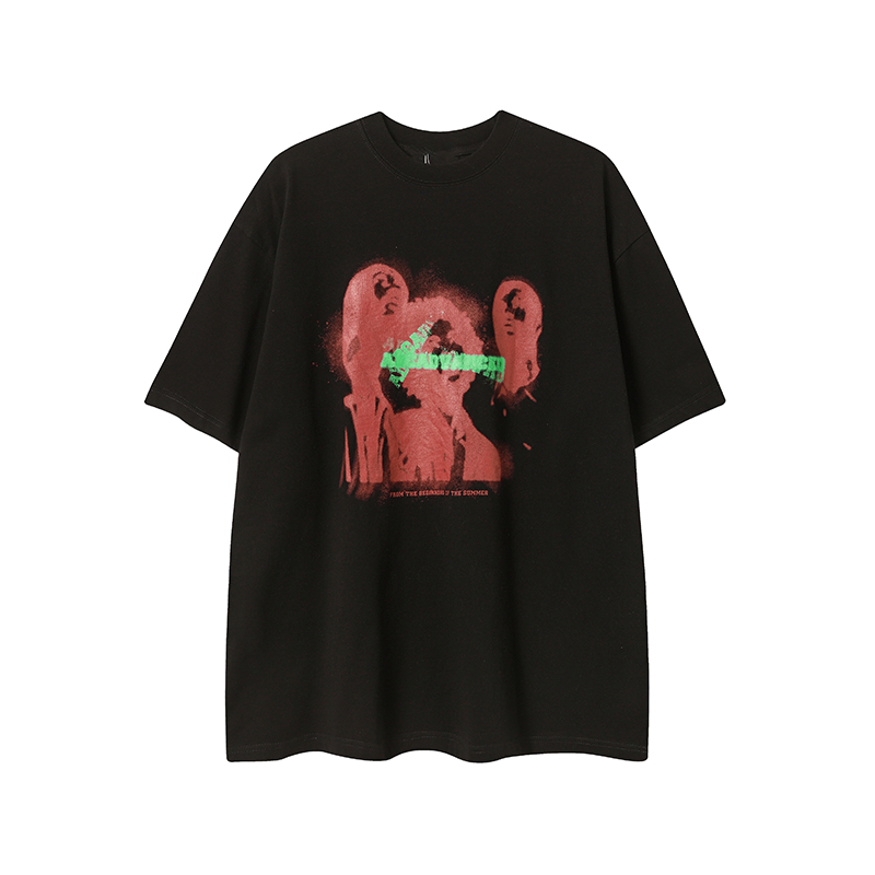 Ginger Yellow Retro Printed Short Sleeve T-Shirt for Women, Trendy Loose Fit Casual Tee, Summer 2025 Fashion Ginger Yellow Retro Printed Short Sleeve T-Shirt for Women, Trendy Loose Fit Casual Tee, Summer 2025 Fashion