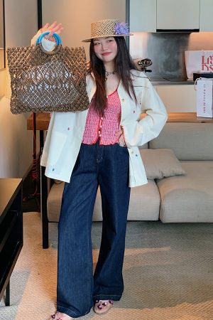 Gold Hollow Out Strap Tank Top for Women - Plus Size Summer Outfit, Big Support, Trendy Hot Girl Style 2025