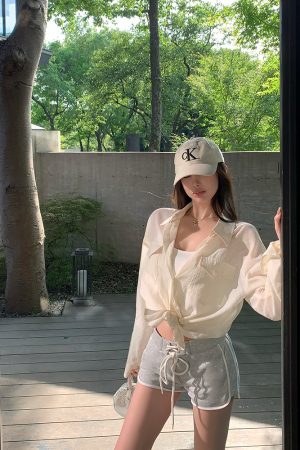 Gray Drawstring Slim-Fit Casual Pants for Women - Versatile Hip-Hugging Summer Sports Shorts