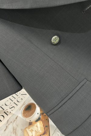 Gray Short Sleeve Suit Jacket for Women - Thin Summer Blazer, Trendy Korean Style 2025 Fashion, High-End Professional Look