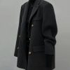 Gray Woolen Coat for Women - Short Korean Style Suit for Petite Figures, High-End Autumn Winter 2024 Fashion