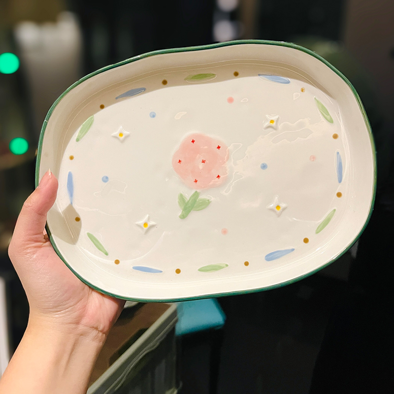 Hand-Painted Ceramic 5-Inch Rice Bowl - Fresh Elegance, Underglaze Color for Vegetables & Fruits, Perfect for Stylish Dining Hand-Painted Ceramic 5-Inch Rice Bowl - Fresh Elegance, Underglaze Color for Vegetables & Fruits, Perfect for Stylish Dining