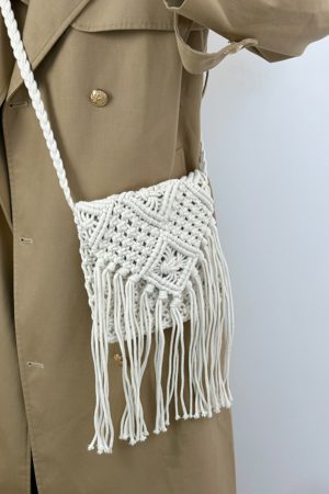 Handmade Bohemian Straw Woven Bag with Tassels - 2024 Hollow Shoulder Crossbody Beach Bag for Women
