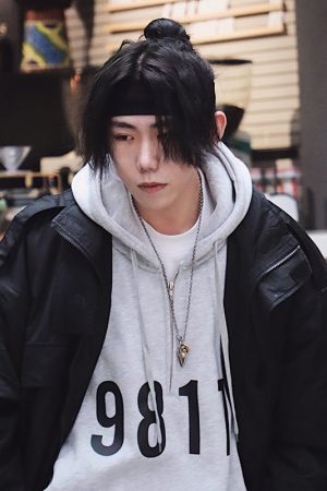 Handmade Dark Style Headbands - Versatile Hip-Hop Streetwear, Japanese Hair Accessories for Men and Women, Trendy Fashion Accessory